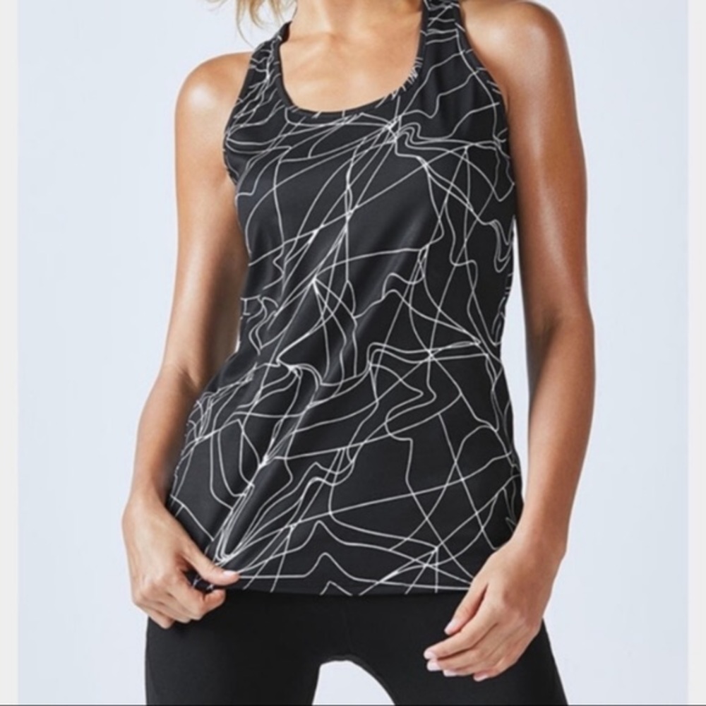 Fabletics black and white tank
